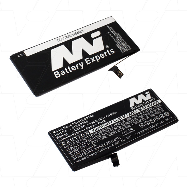 MI Battery Experts CPB-616-00255-BP1